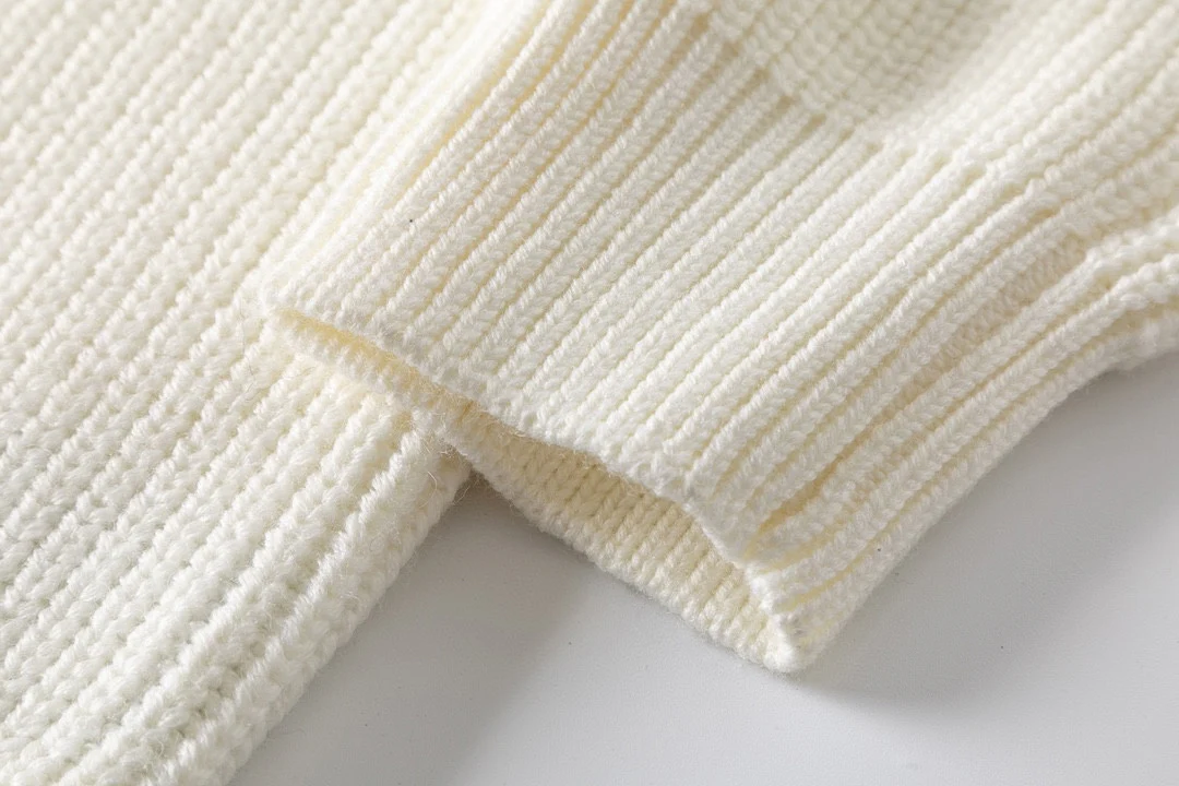 Jacquard knitted cashmere sweater