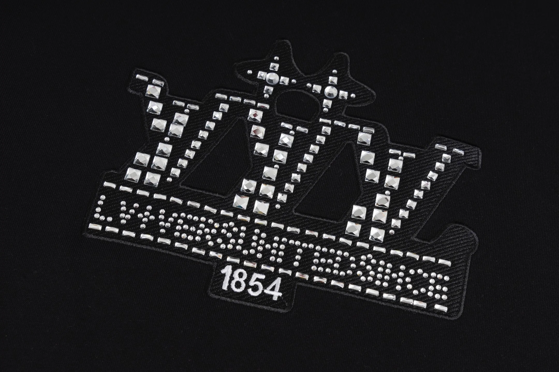 Orange embroidered cotton sweatshirt