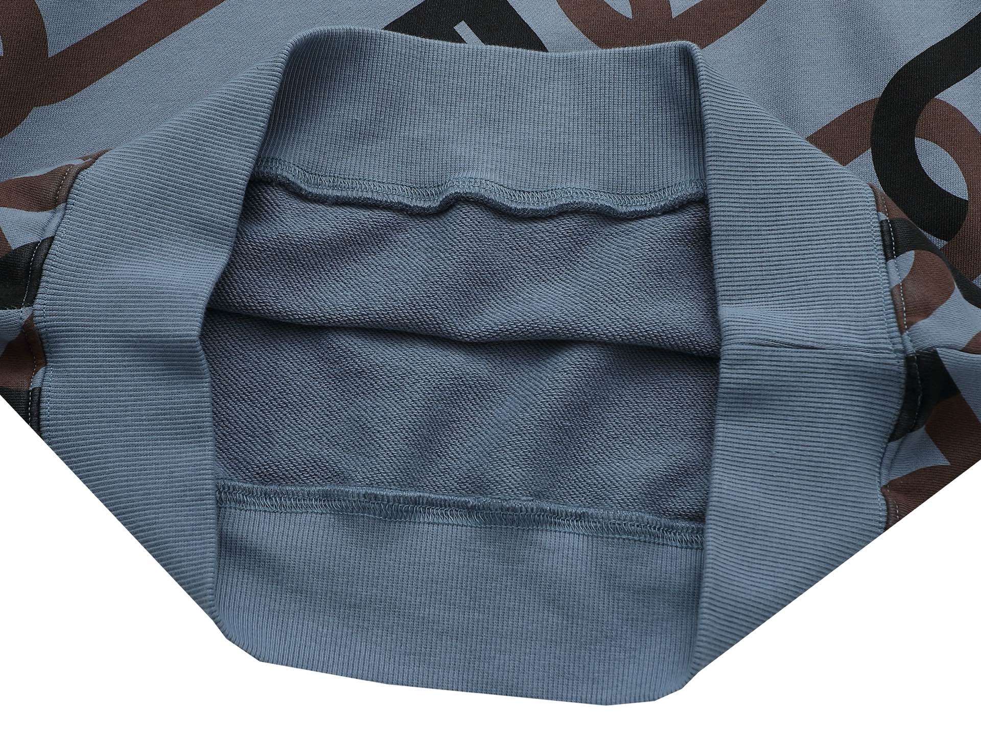 jacquard crew neck cotton sweatshirt