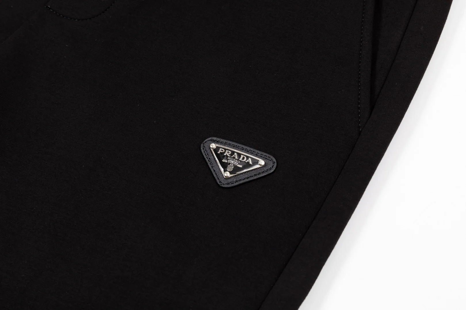 Triangle  cotton drawstring trousers