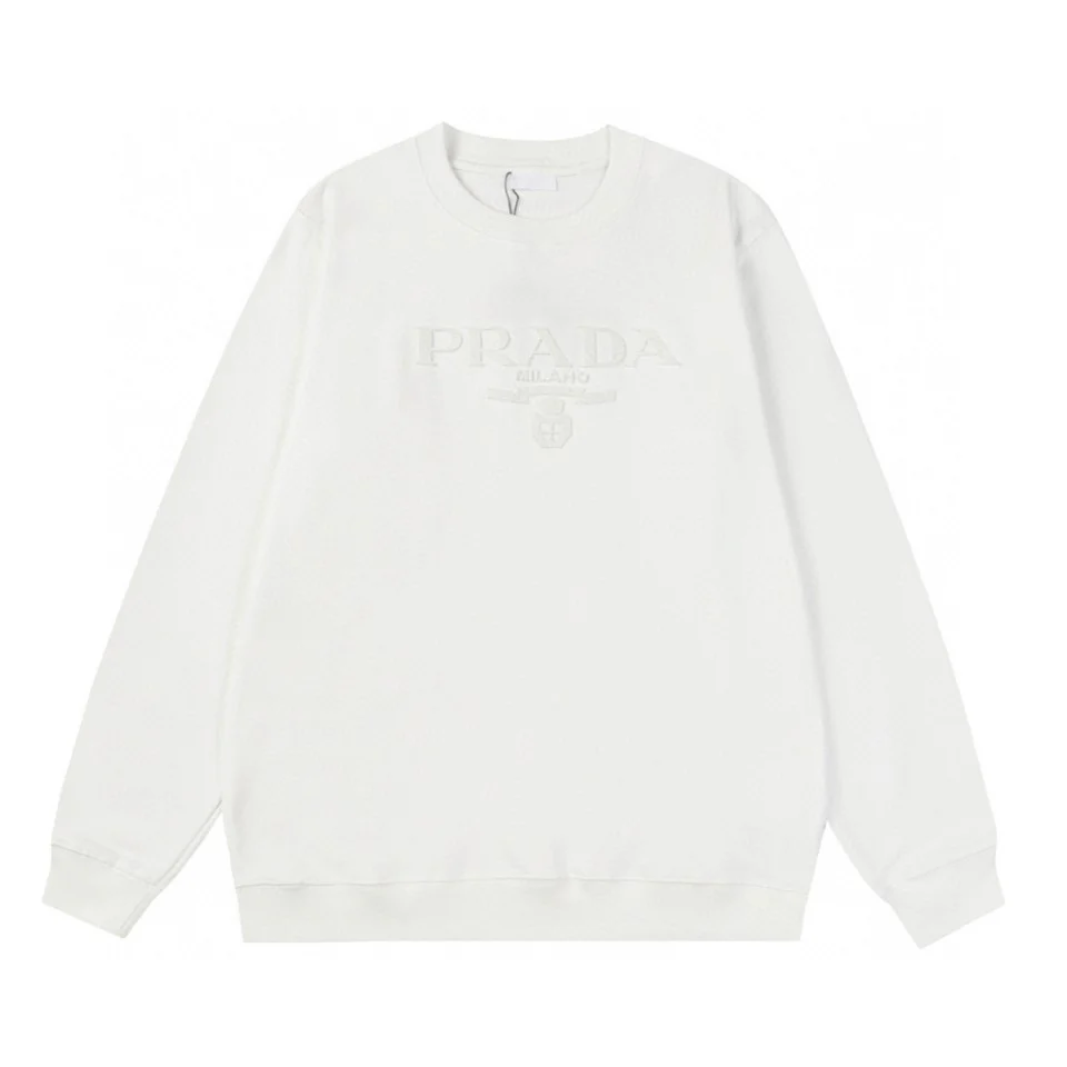 3D embroidered cotton sweatshirt