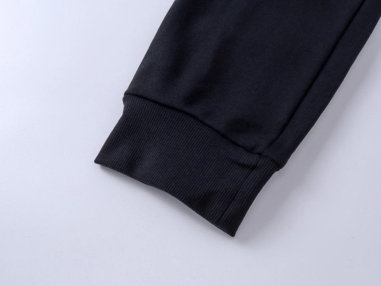 Embroidery drawstring casual trousers