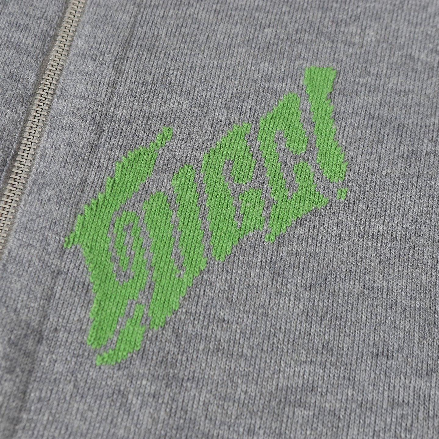 Double-faced jacquard hooded sweatshirt