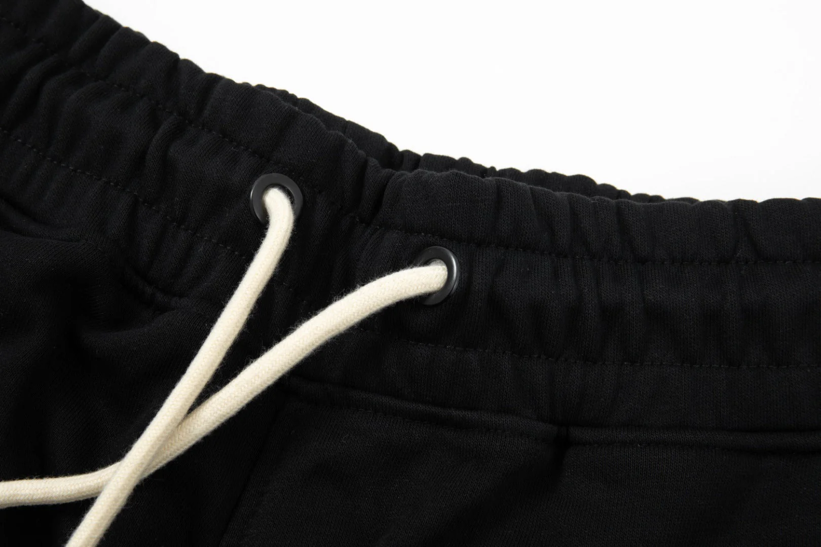 Embroidered drawstring casual trousers