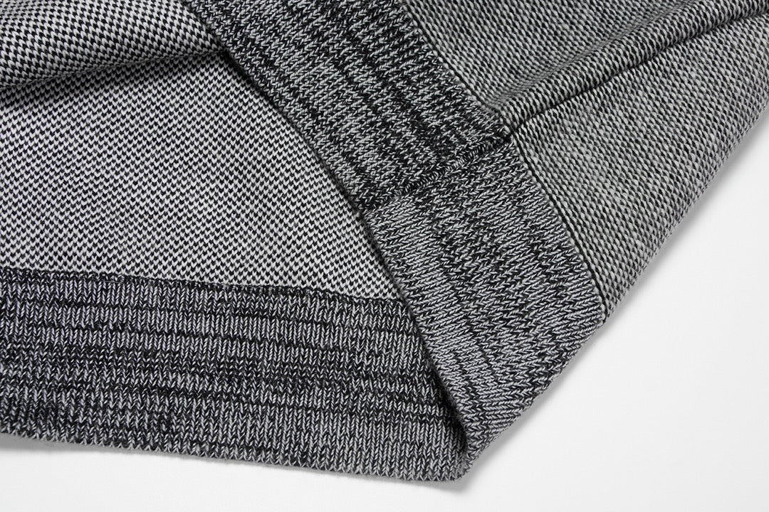 Fashionable jacquard sweater-Grey