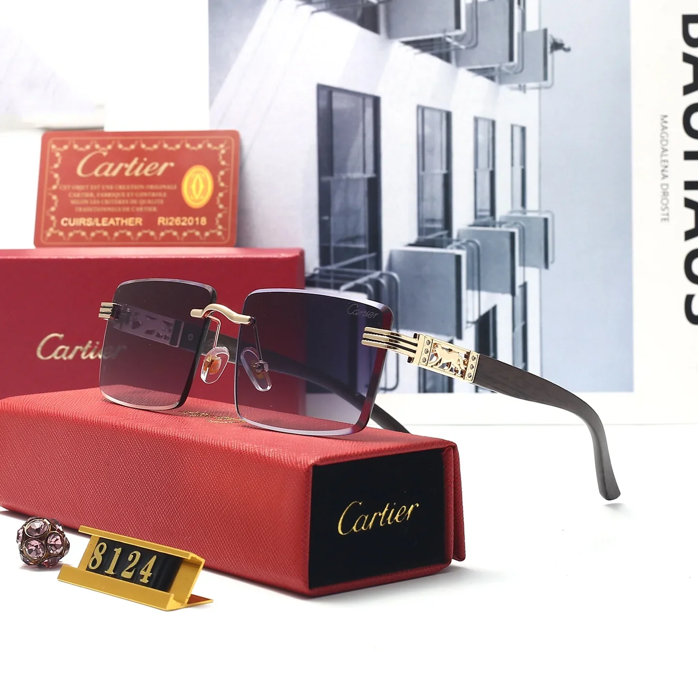 5 colors unisex polarized sunglasses 8124