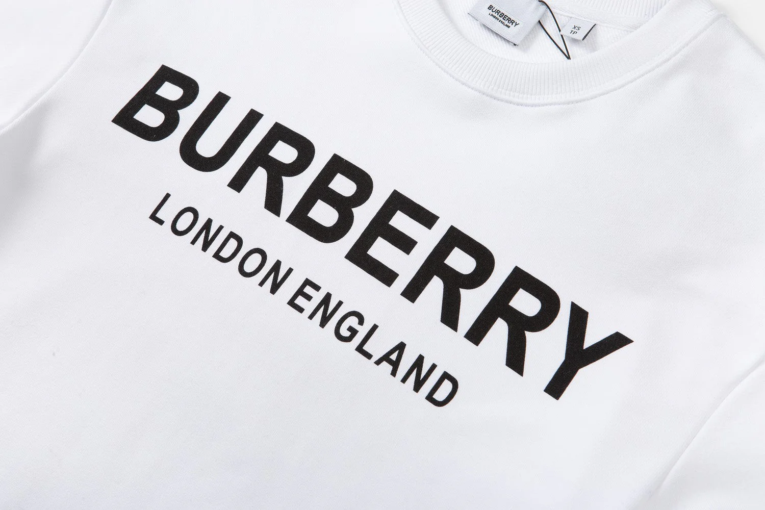 Printed crew neck cotton sweatshirt