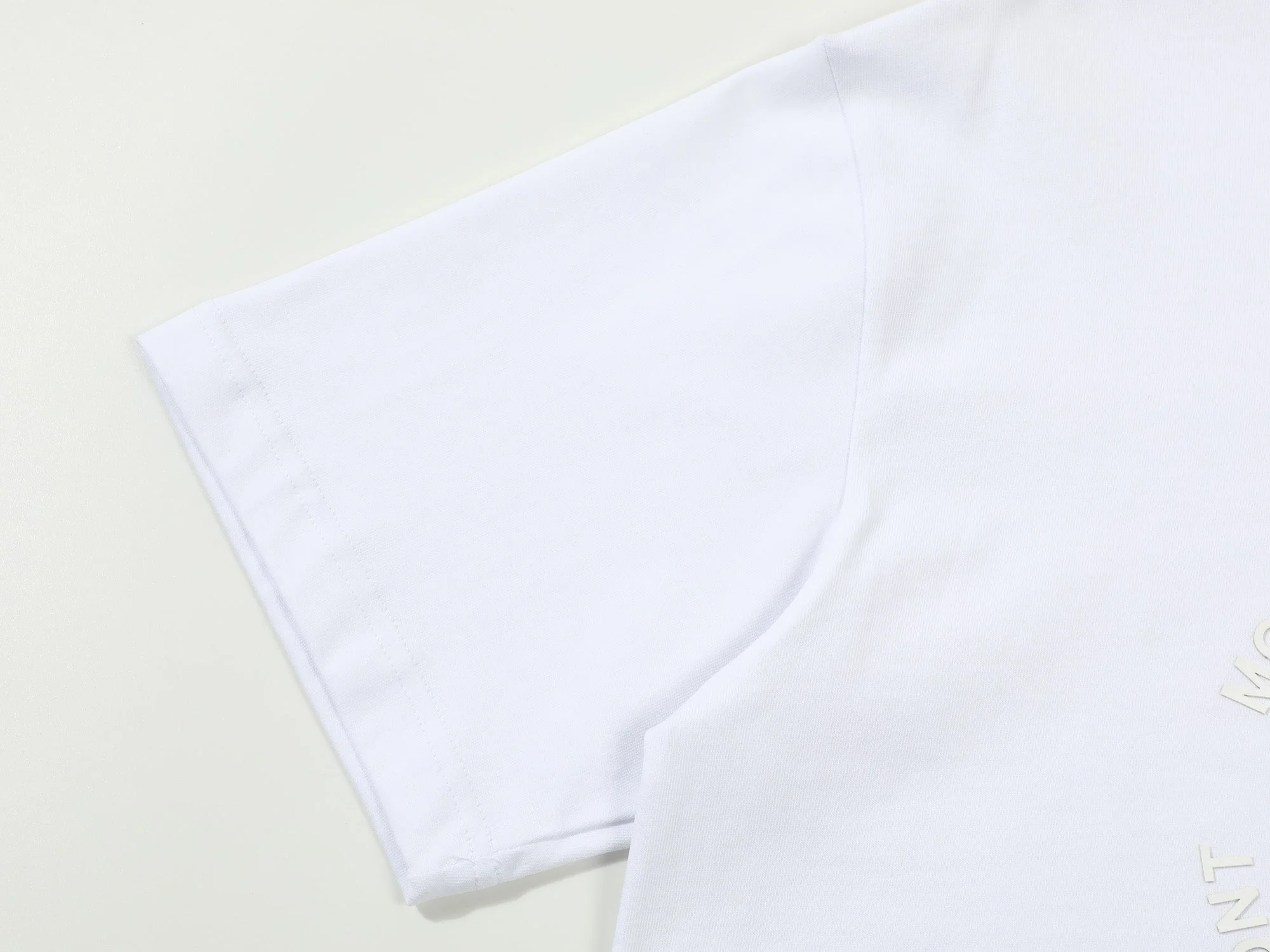 3D Stripe Printed Cotton T-Shirt