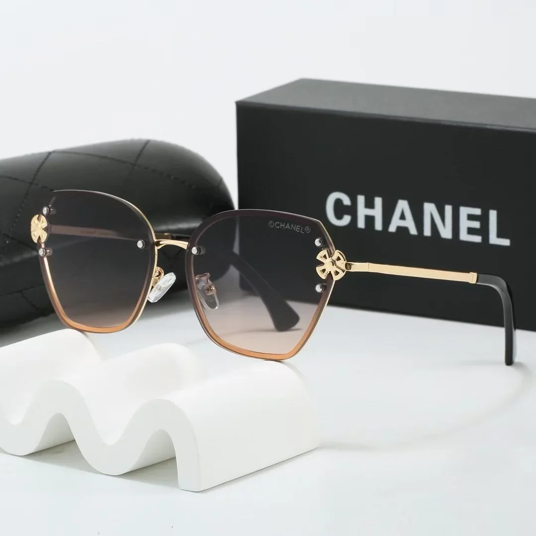 7 colors frameless metal thin lens sunglasses