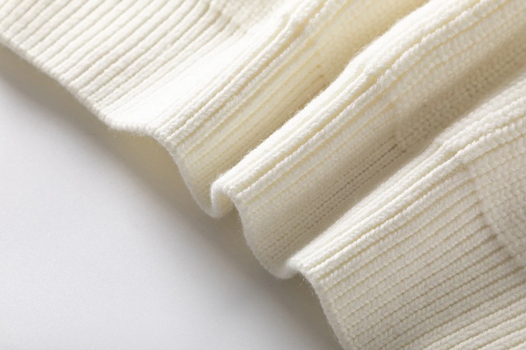 Jacquard knitted cashmere sweater