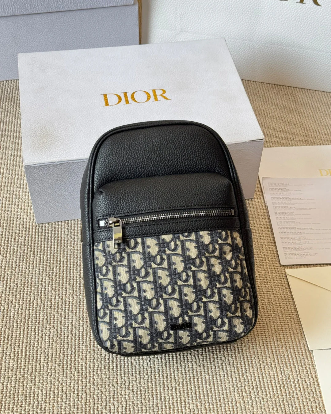 Men's Embossed Chest Bag