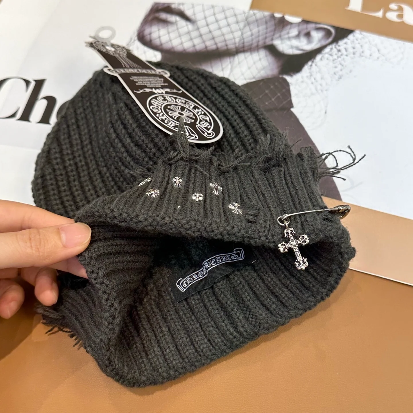 Metal Monogram Cashmere Beanie