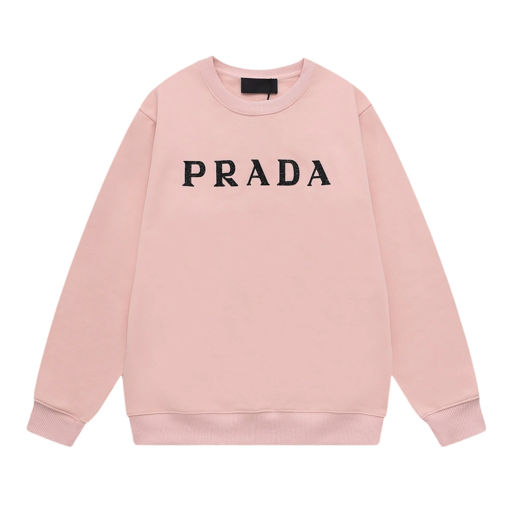 Diamond round neck cotton sweatshirt