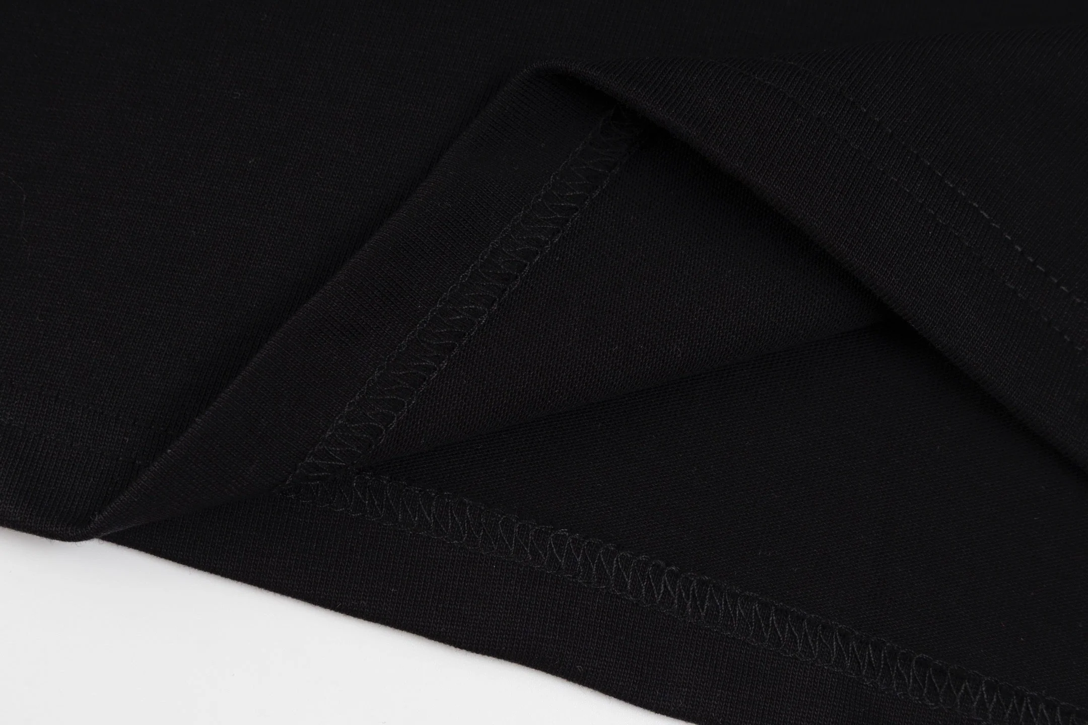 Double-sided embroidered cotton T-shirt