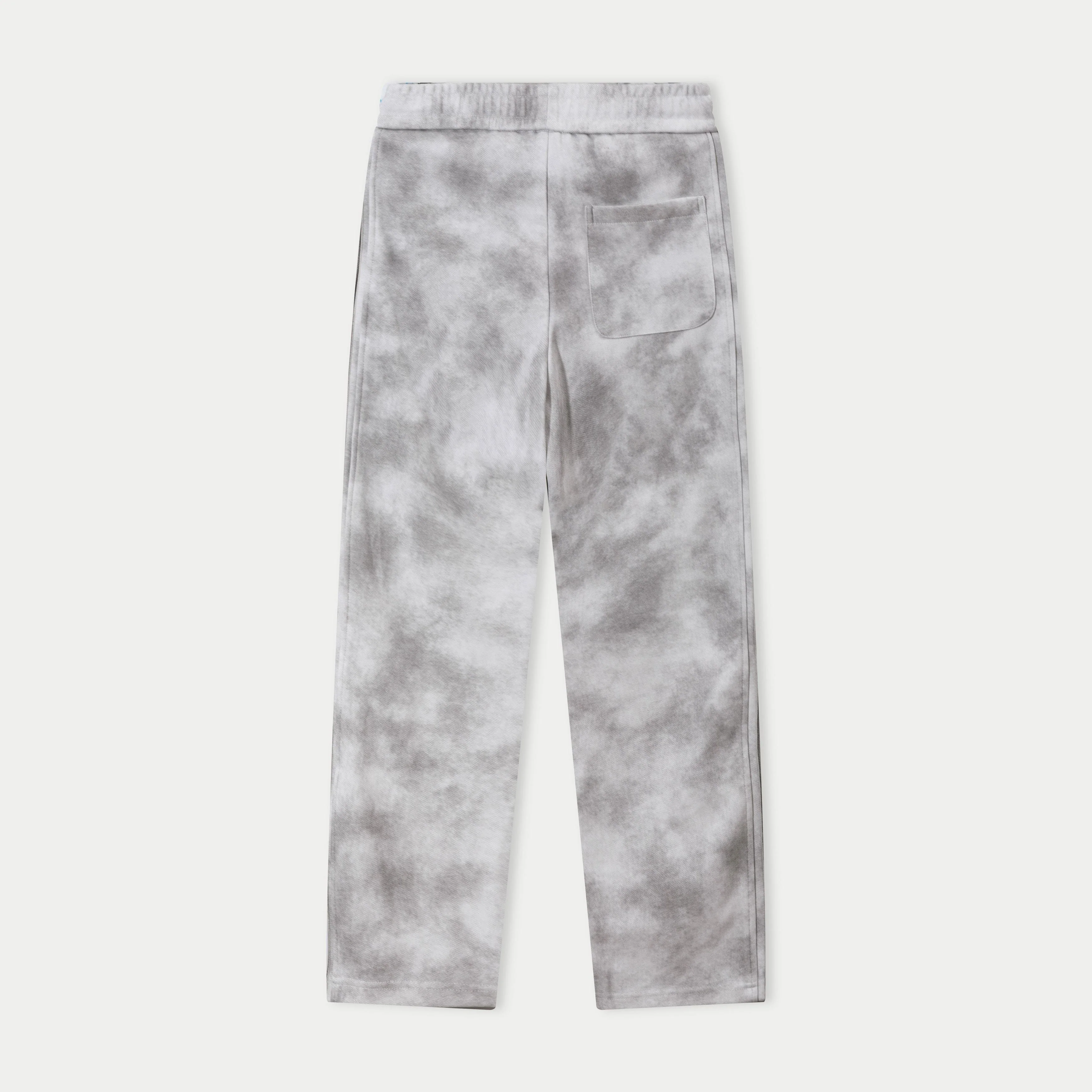 Embroidered cotton drawstring trousers