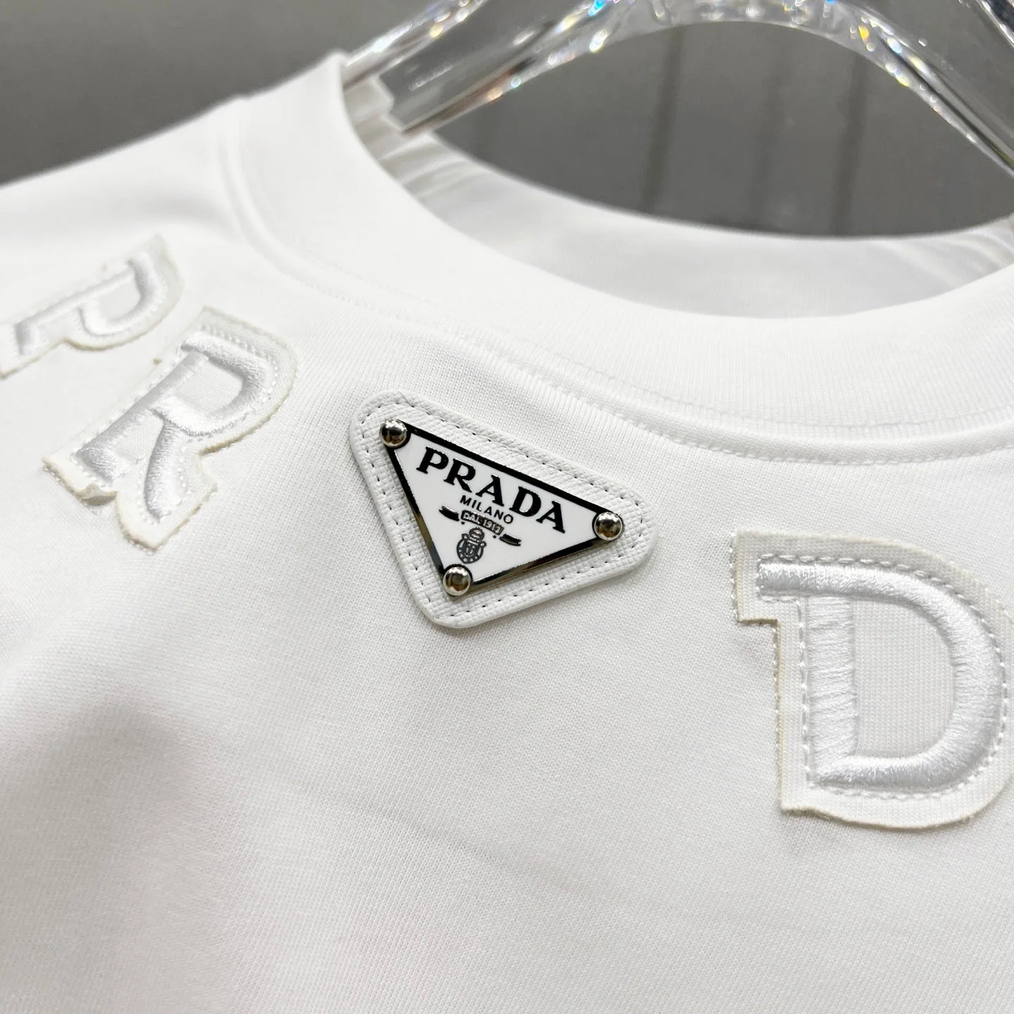 Patch Embroidered Cotton T-Shirt