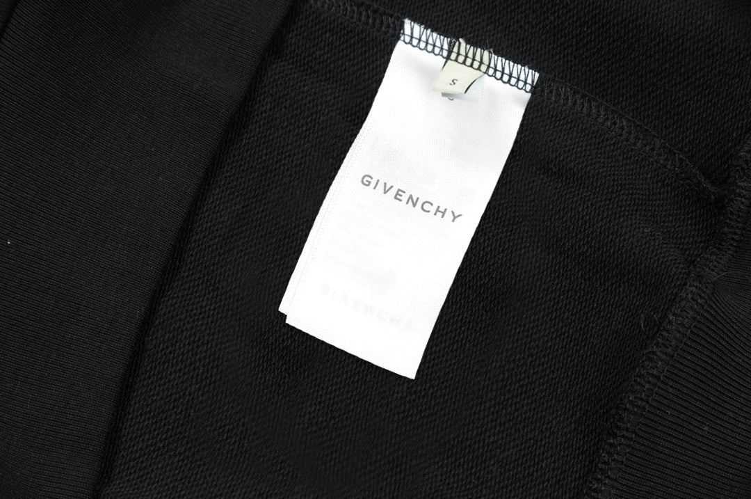 Printed cotton hooded sweatshirt