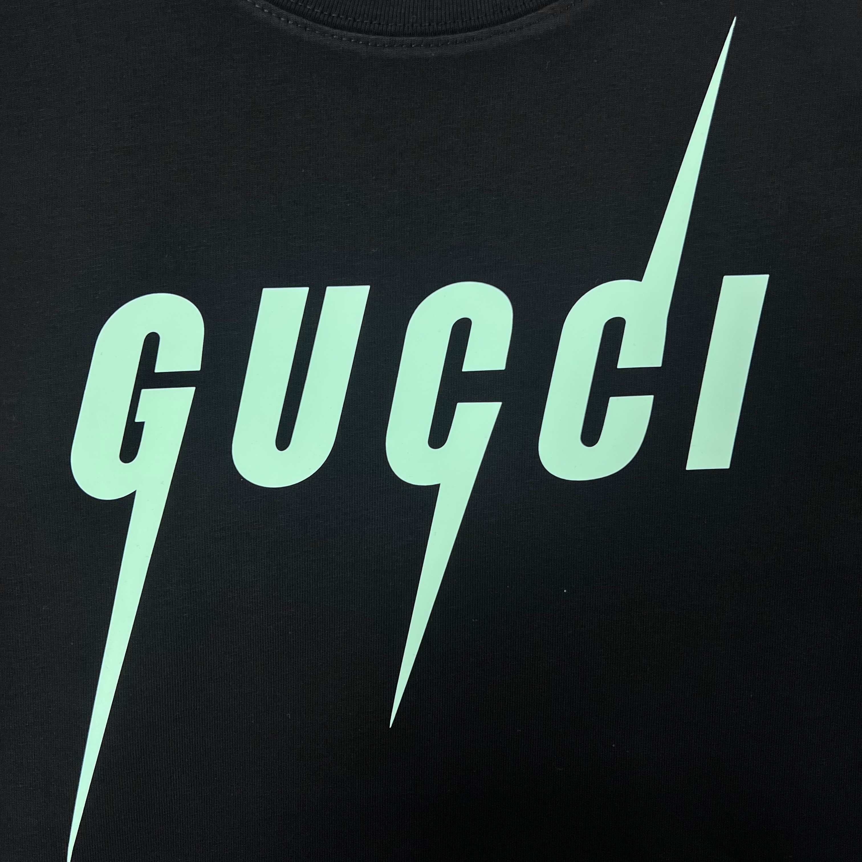 Lightning print cotton sweatshirt