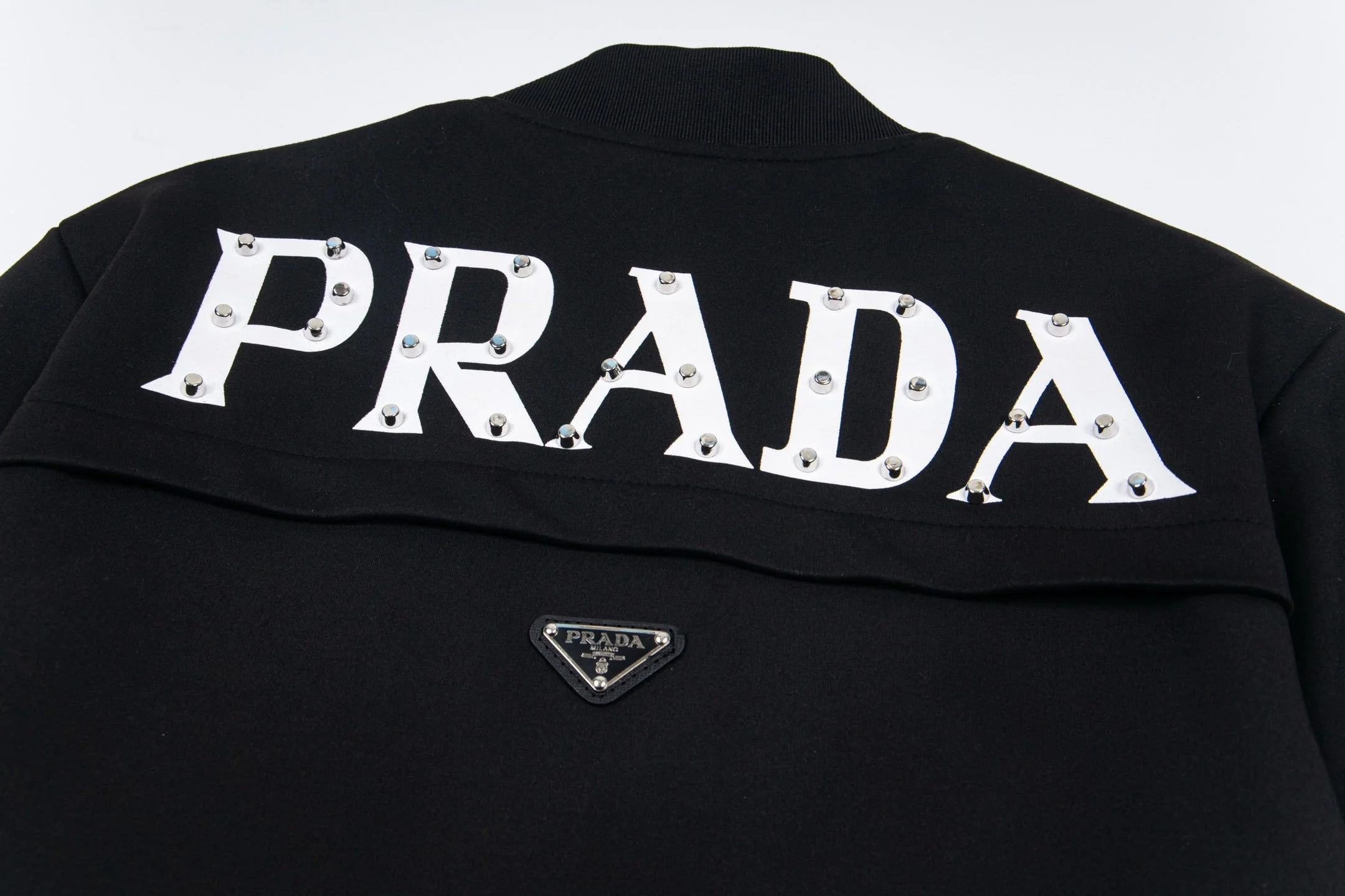 Rivet Print Zip-Up Jacket