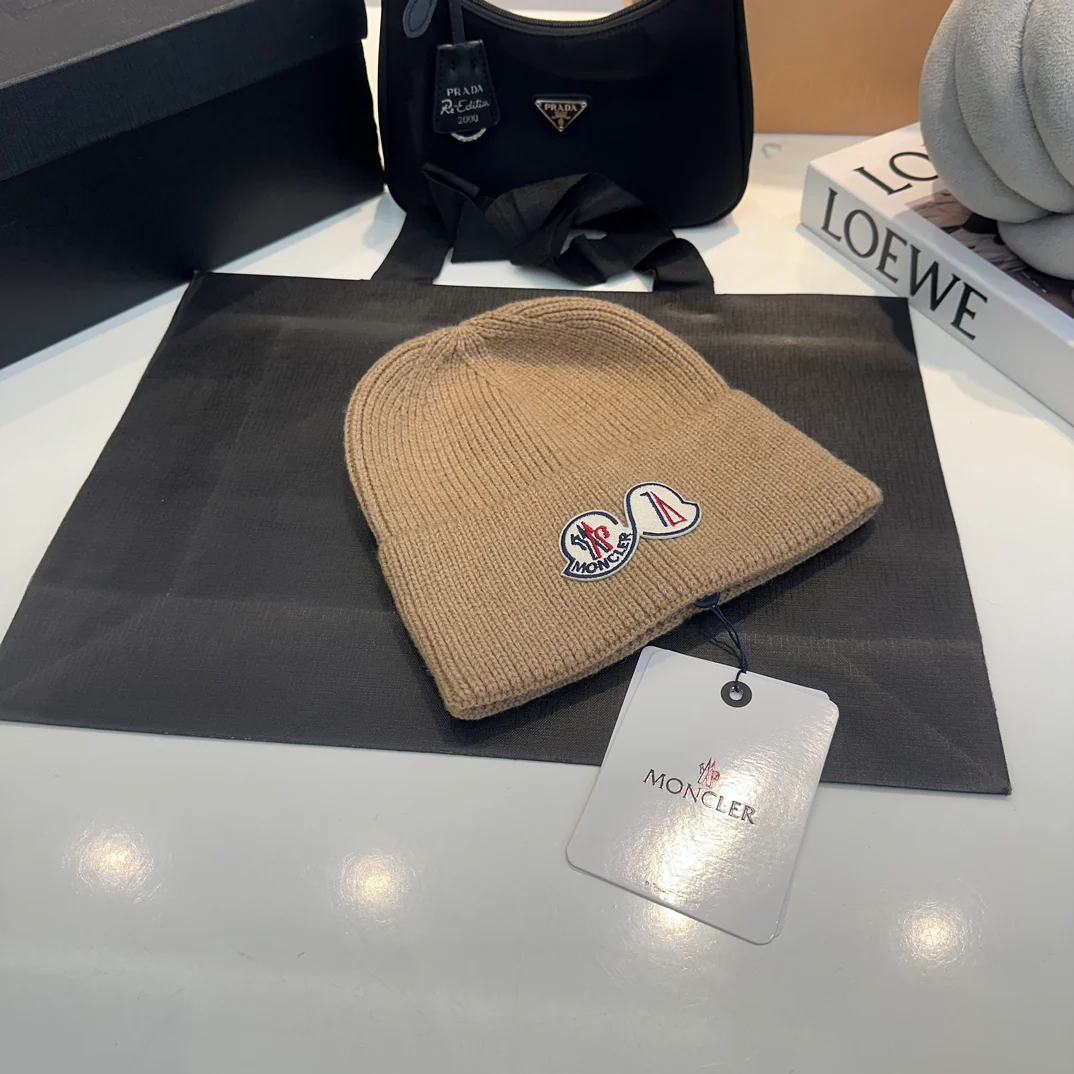 Embroidery Cashmere Knitted  Beanie