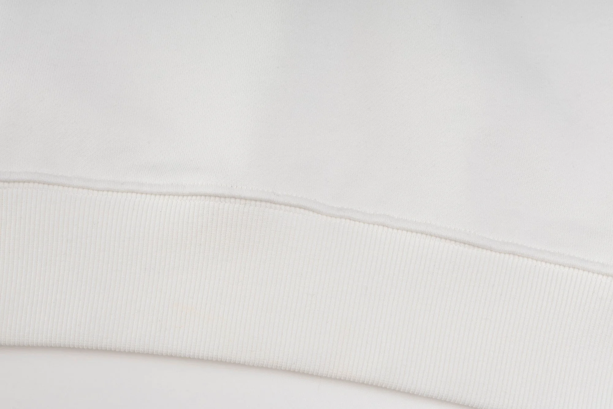 Double-sided embroidered round neck cotton sweatshirt