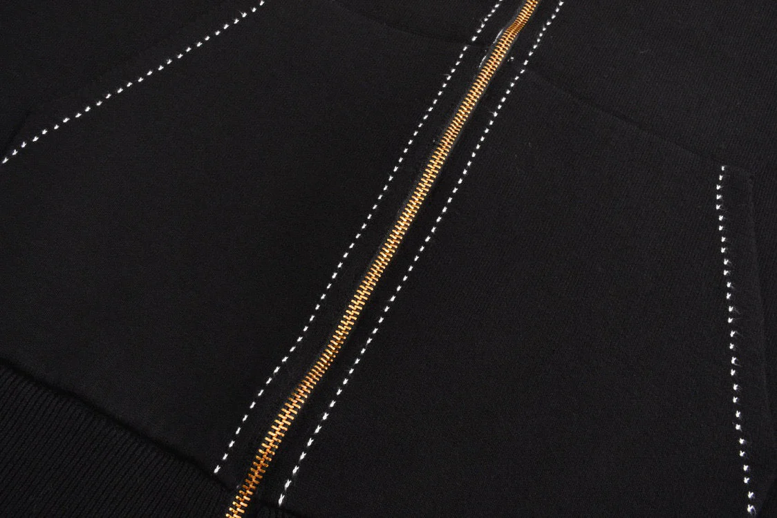 Wool Knitted Floral Hooded Jacket