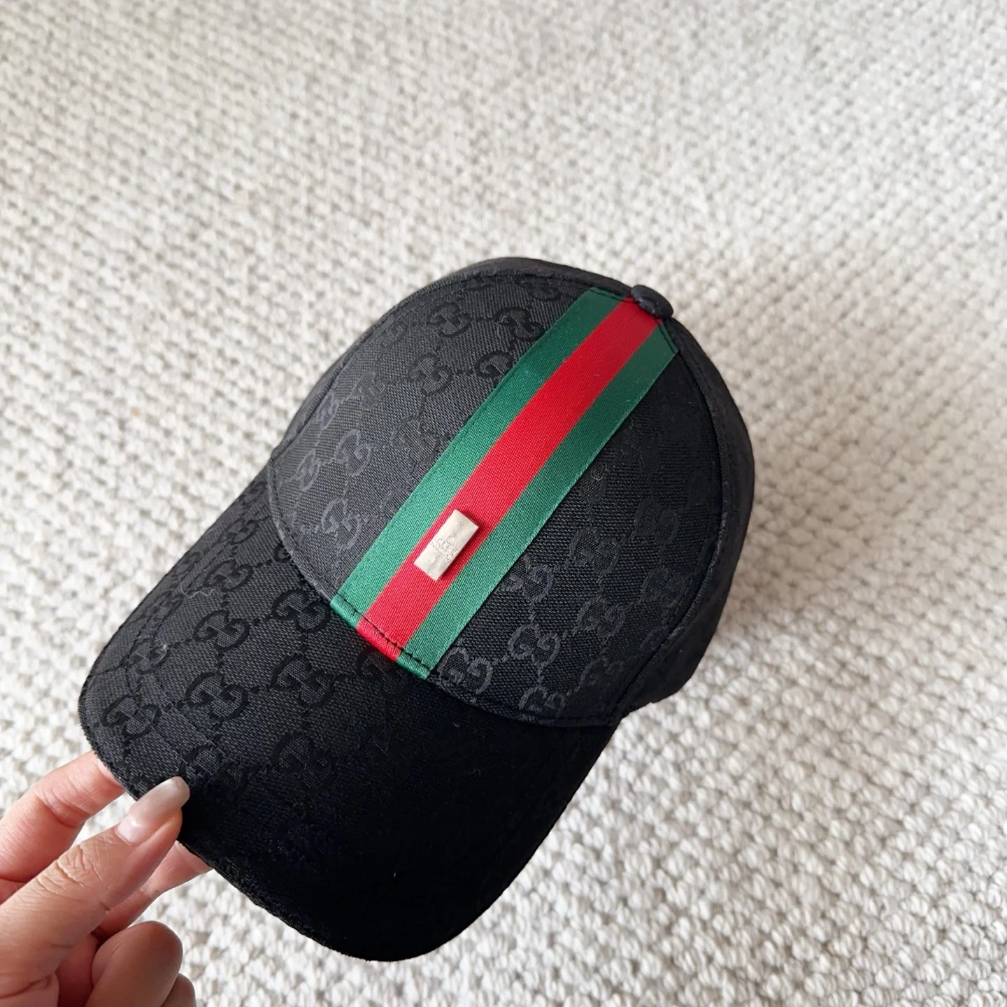 Jacquard webbing baseball cap