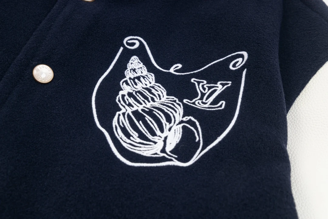 Embroidered baseball jacket