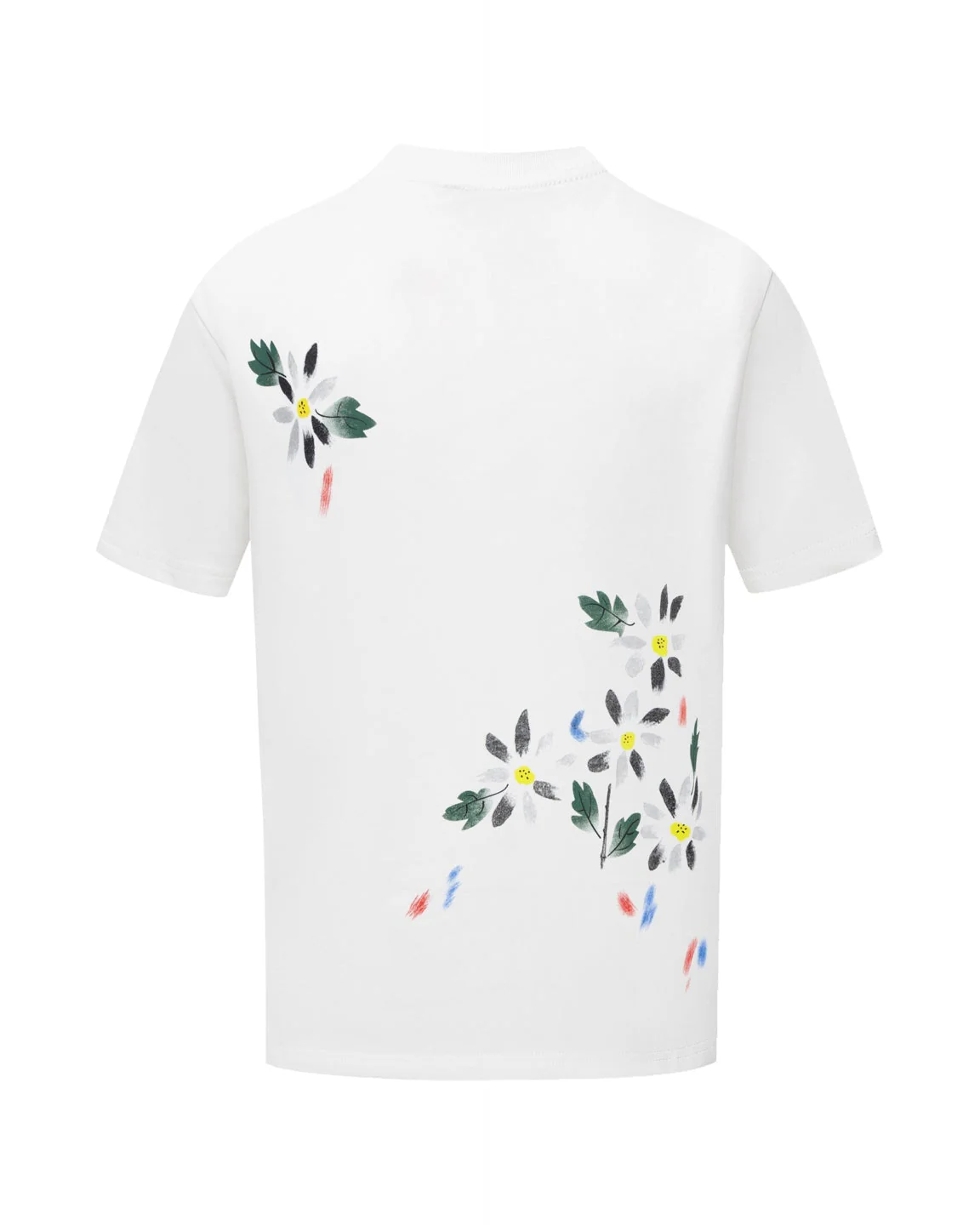 Floral cotton T-shirt