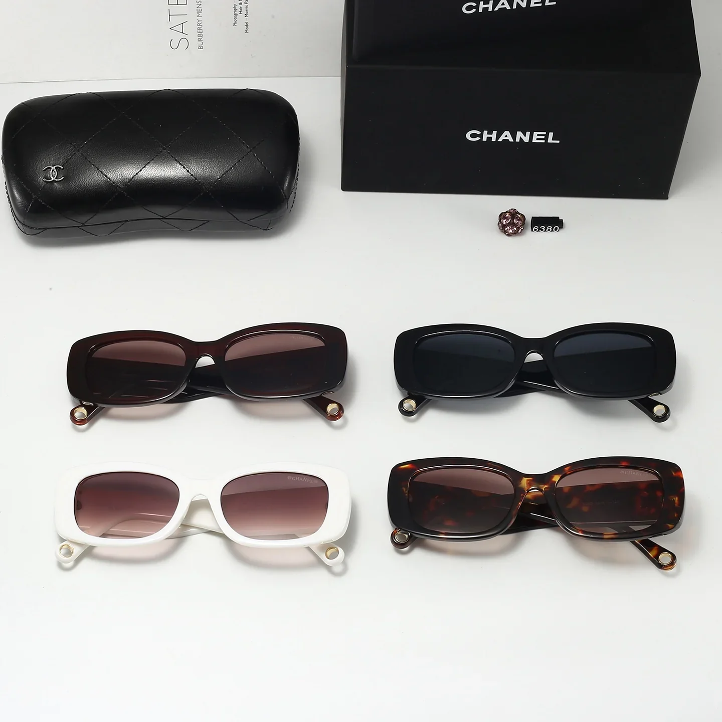 4 colors new women's UV protection sunglasses  6380