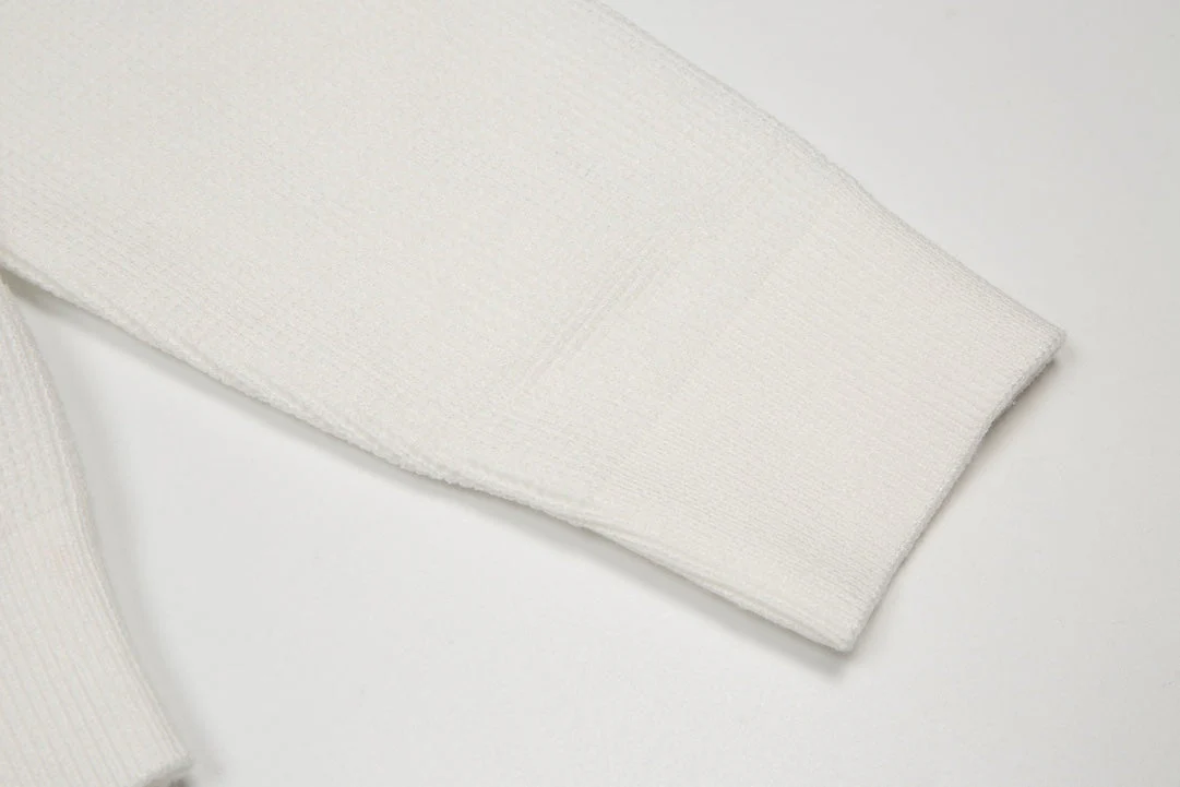 Knitted lapel cashmere sweatshirt