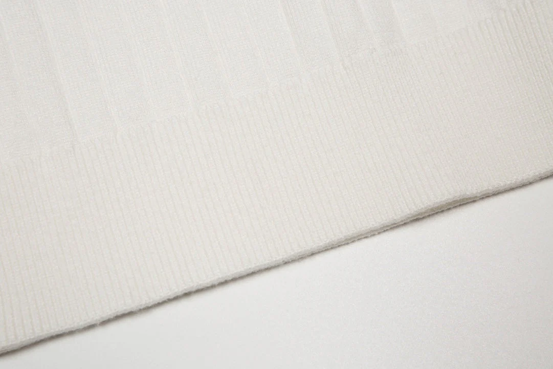 Knitted lapel cashmere sweatshirt