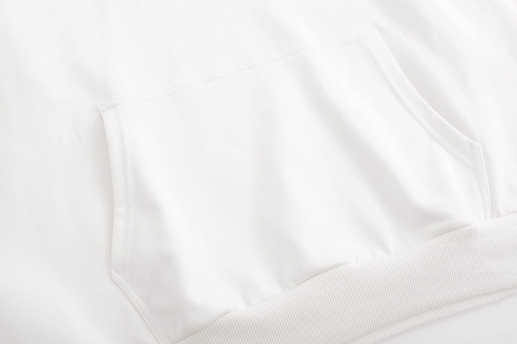 Embroidered cotton hooded sweatshirt