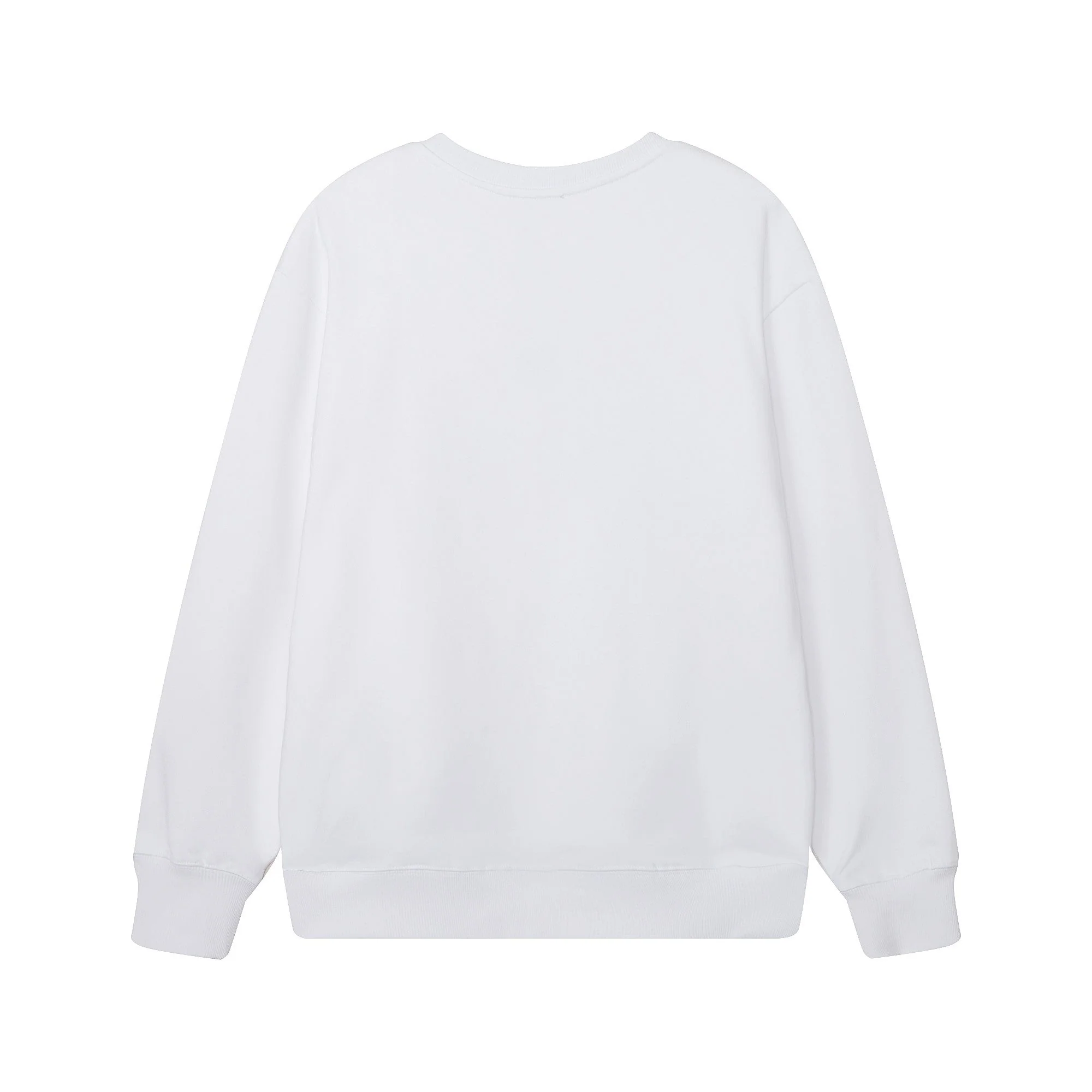 Printed crew neck cotton sweatshirt