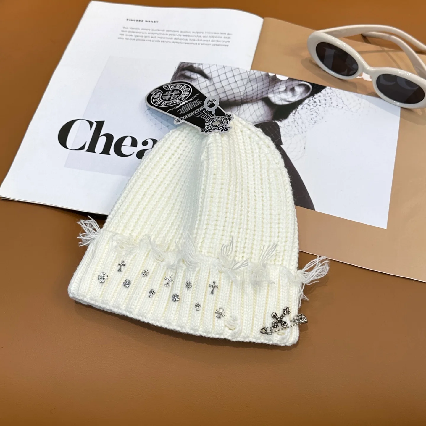 Metal Monogram Cashmere Beanie