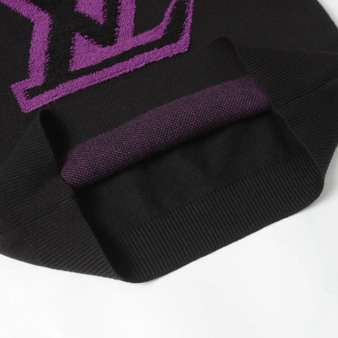 jacquard knit sweater