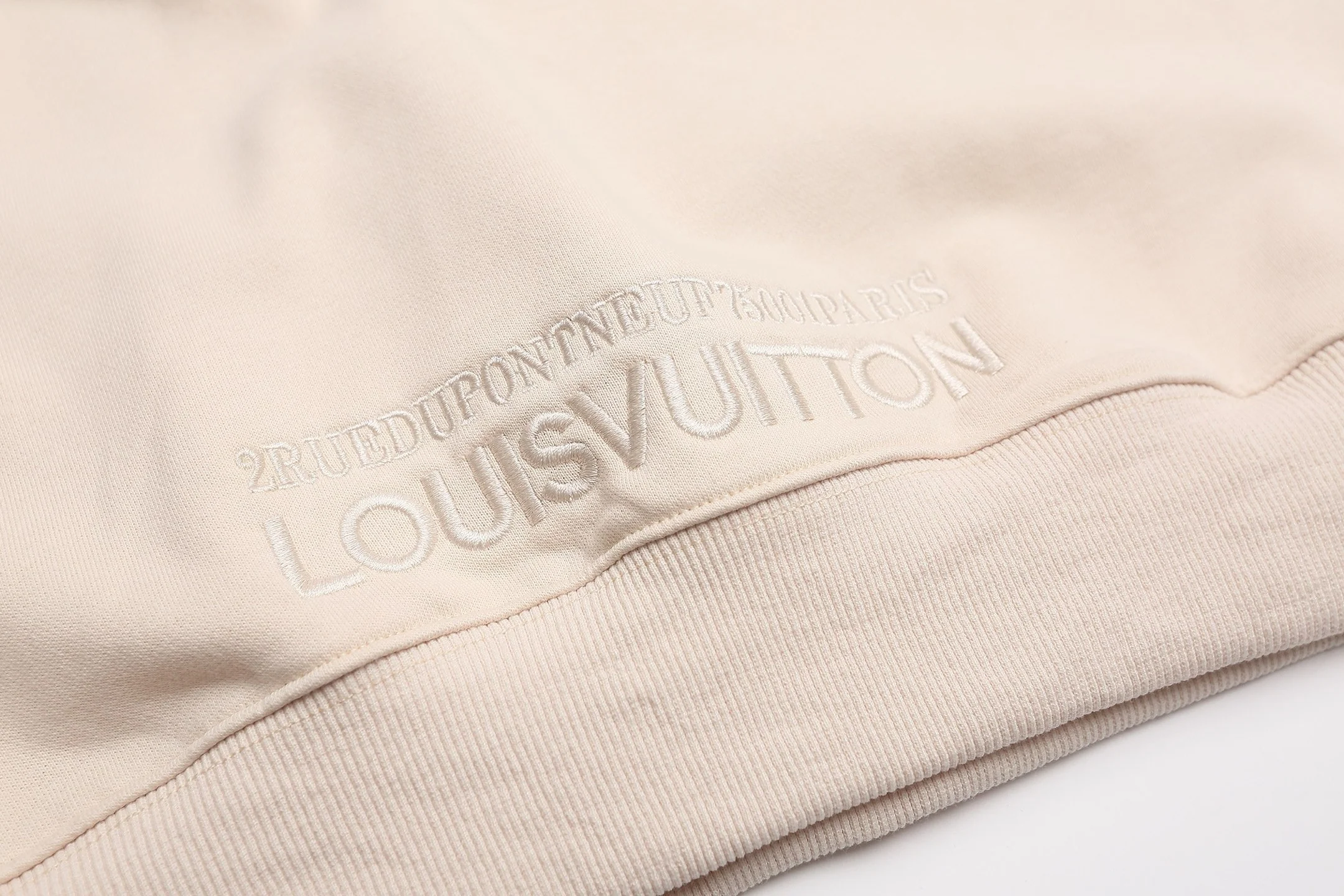 Half-zip embroidered sweatshirt