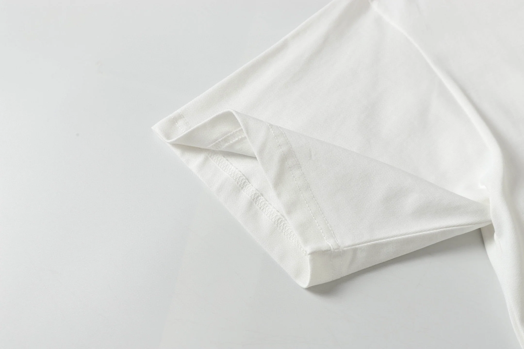 Foam round neck cotton T-shirt