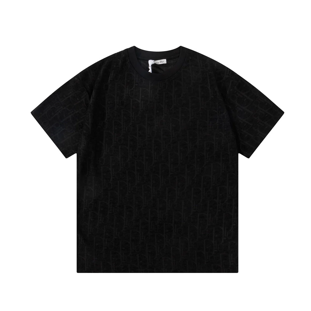 Jacquard towelling T-shirt