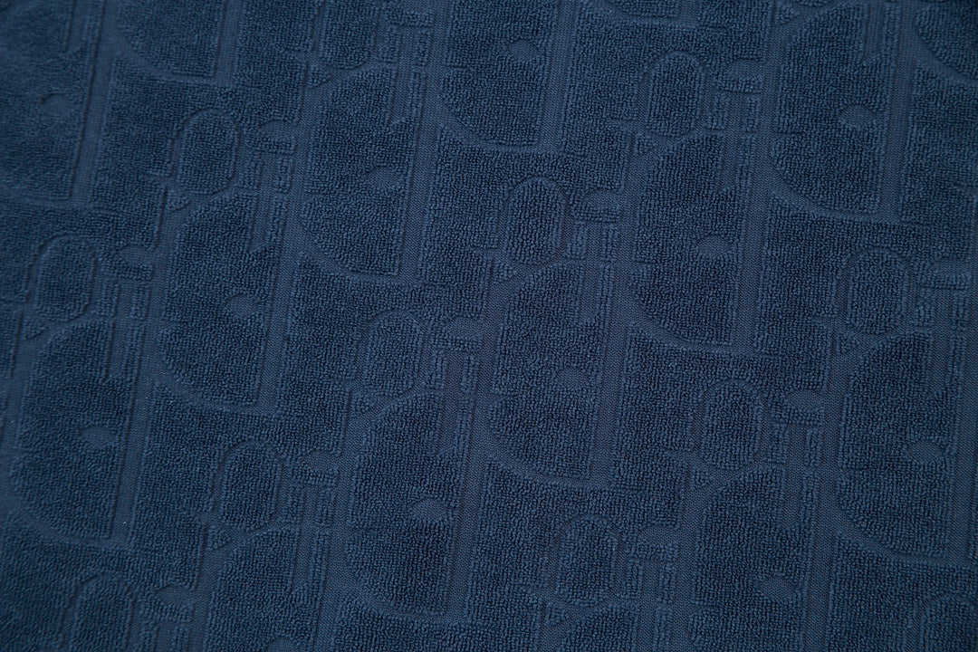 Jacquard towelling T-shirt