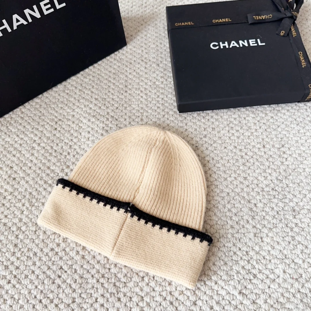 Embroidered Wool Knit Beanie