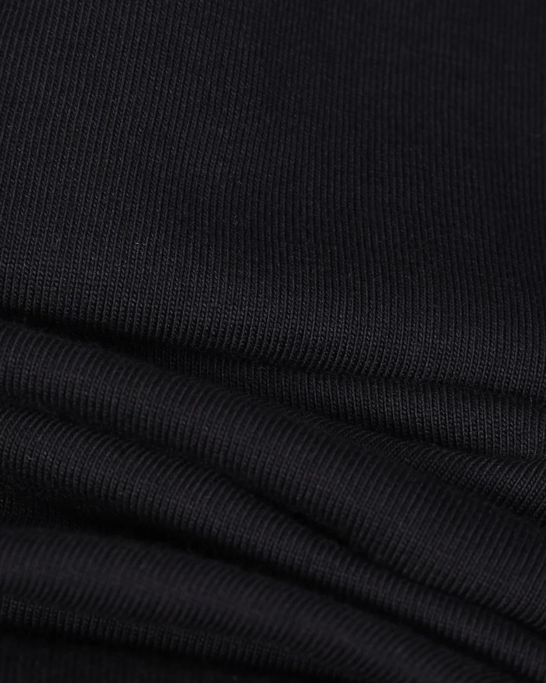 Foamed crew neck cotton T-shirt