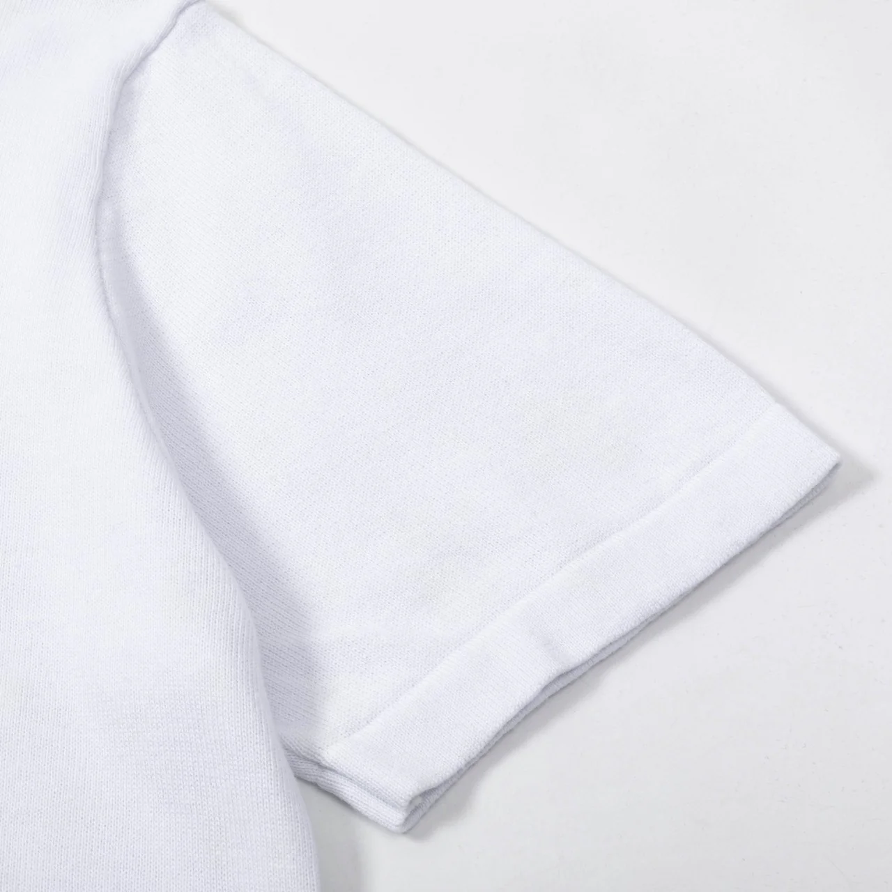 Knitted jacquard collar cotton T-shirt