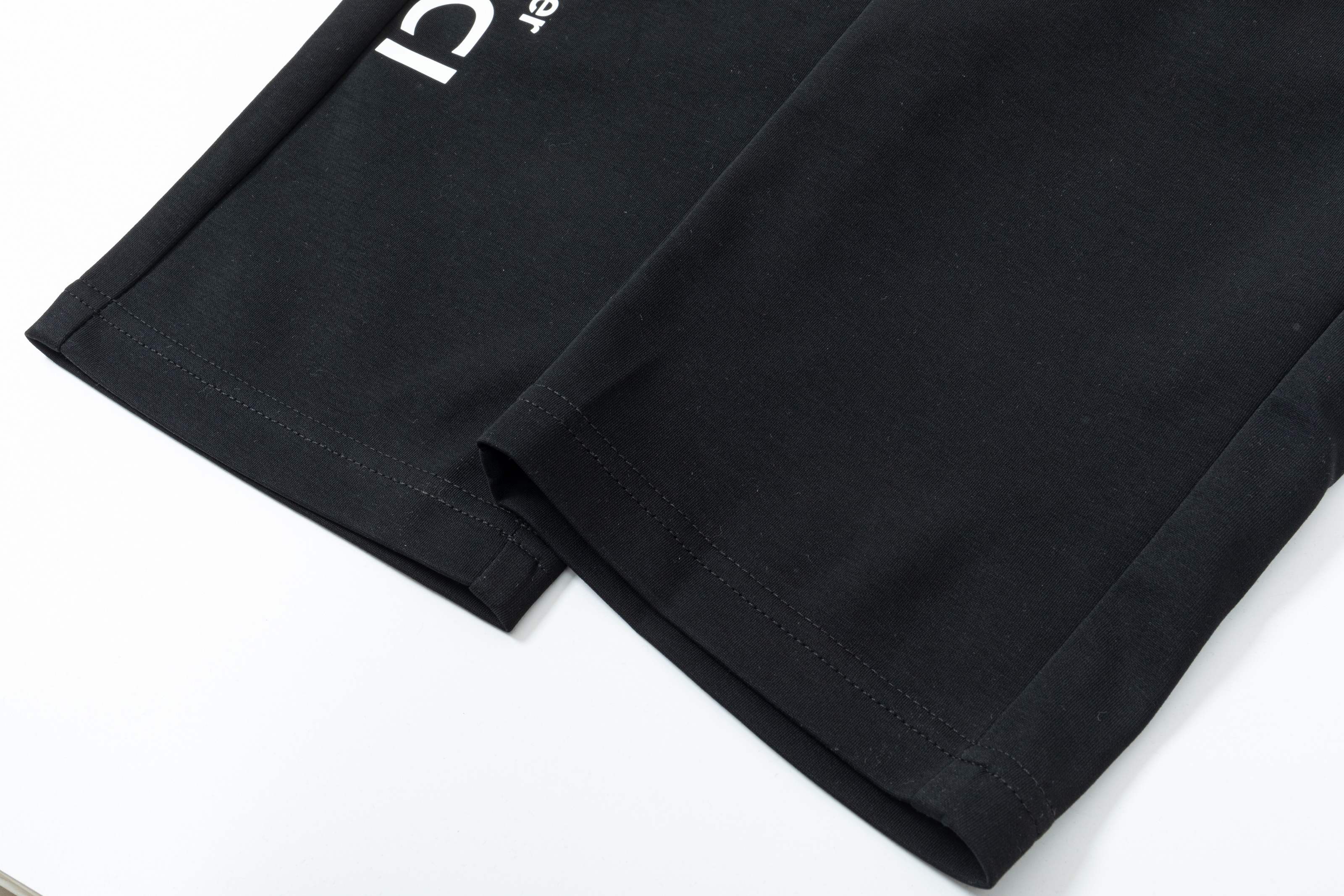 Embroidered drawstring casual trousers