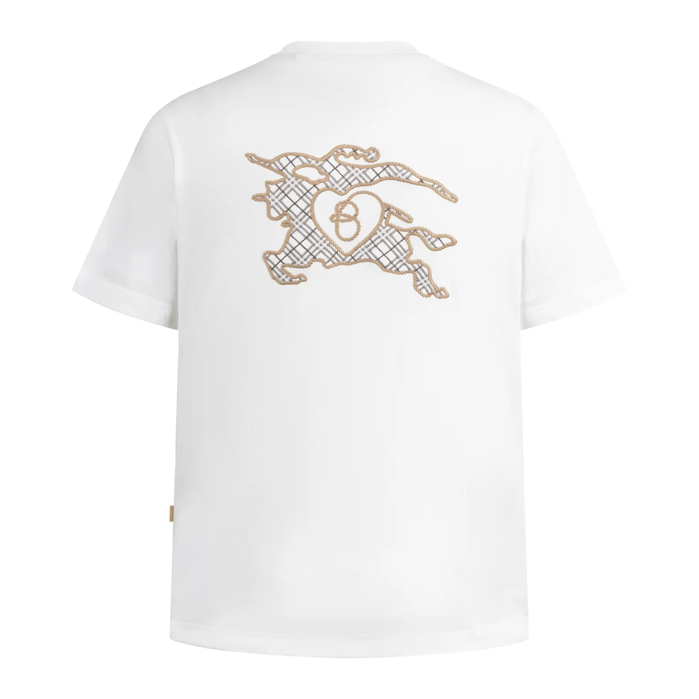 Double-sided embroidered cotton T-shirt