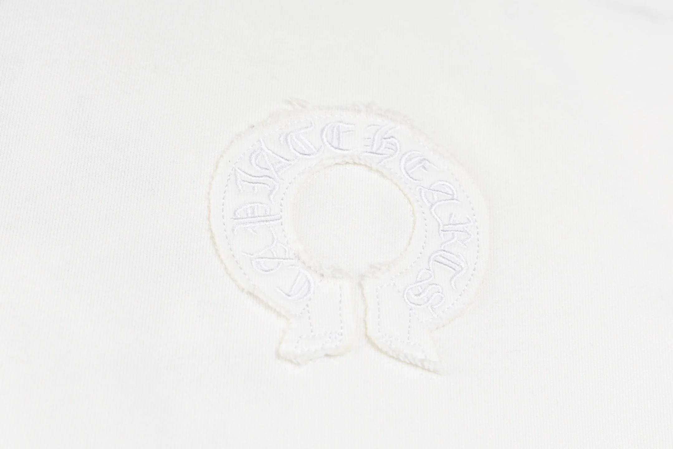 Embroidered patch sweatshirt