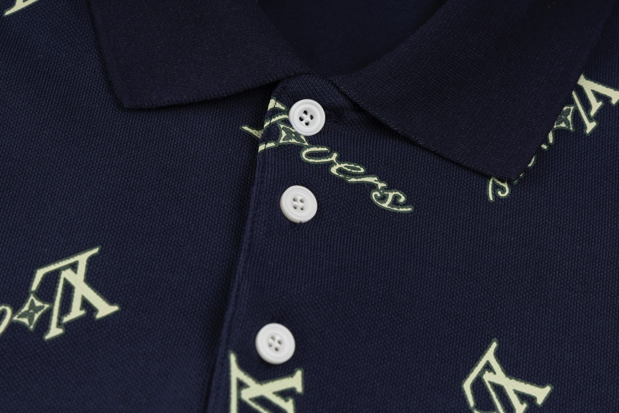 Irregular Print Polo Shirt