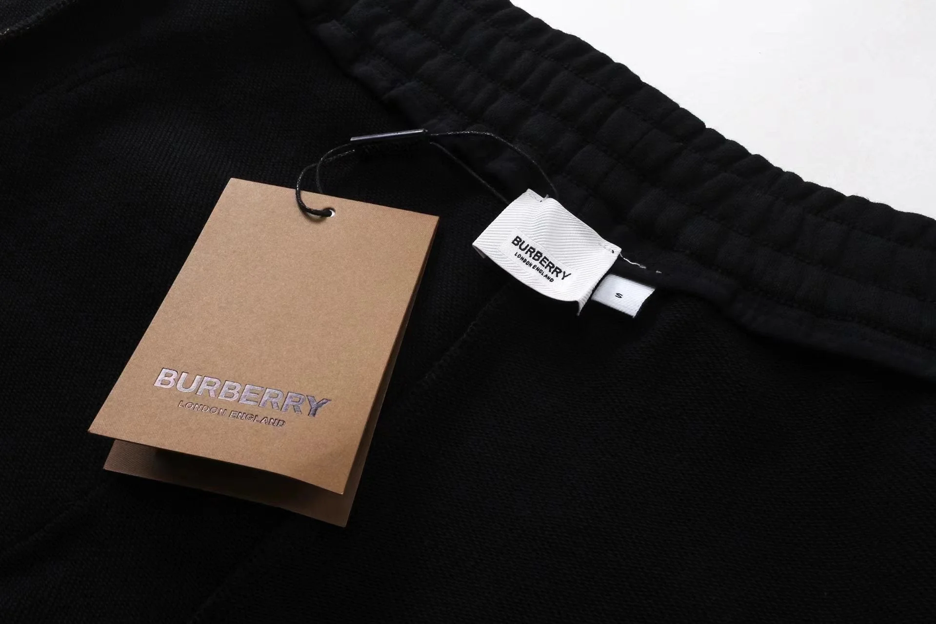 Plaid drawstring casual trousers