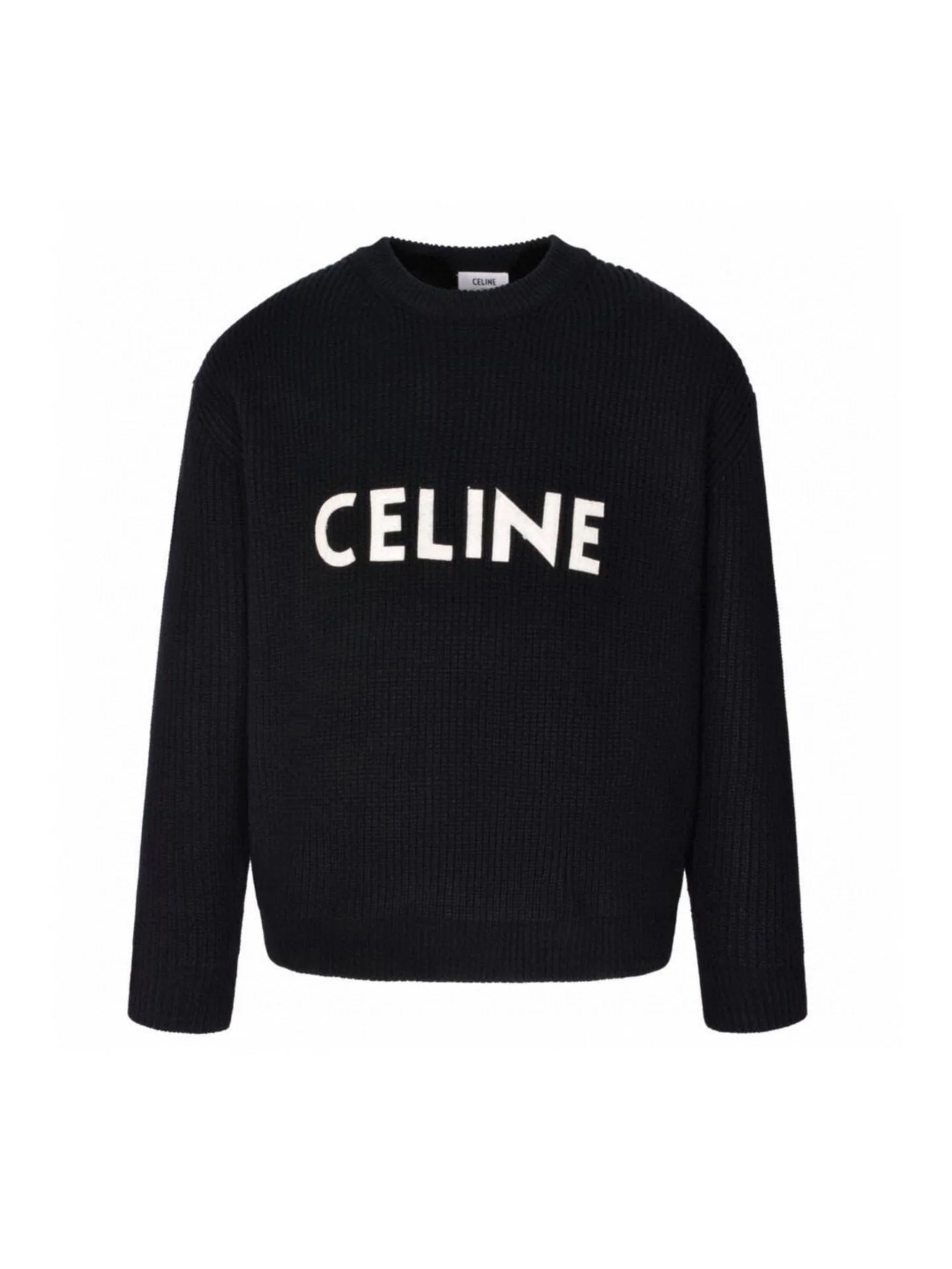 Jacquard-knit cashmere sweatshirt