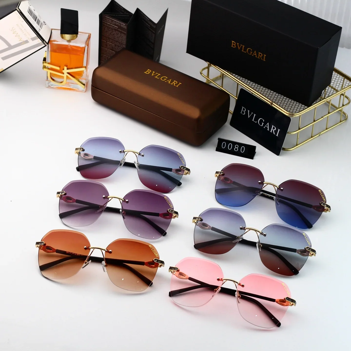 6 color sunglasses HD lenses Full frame design 0080